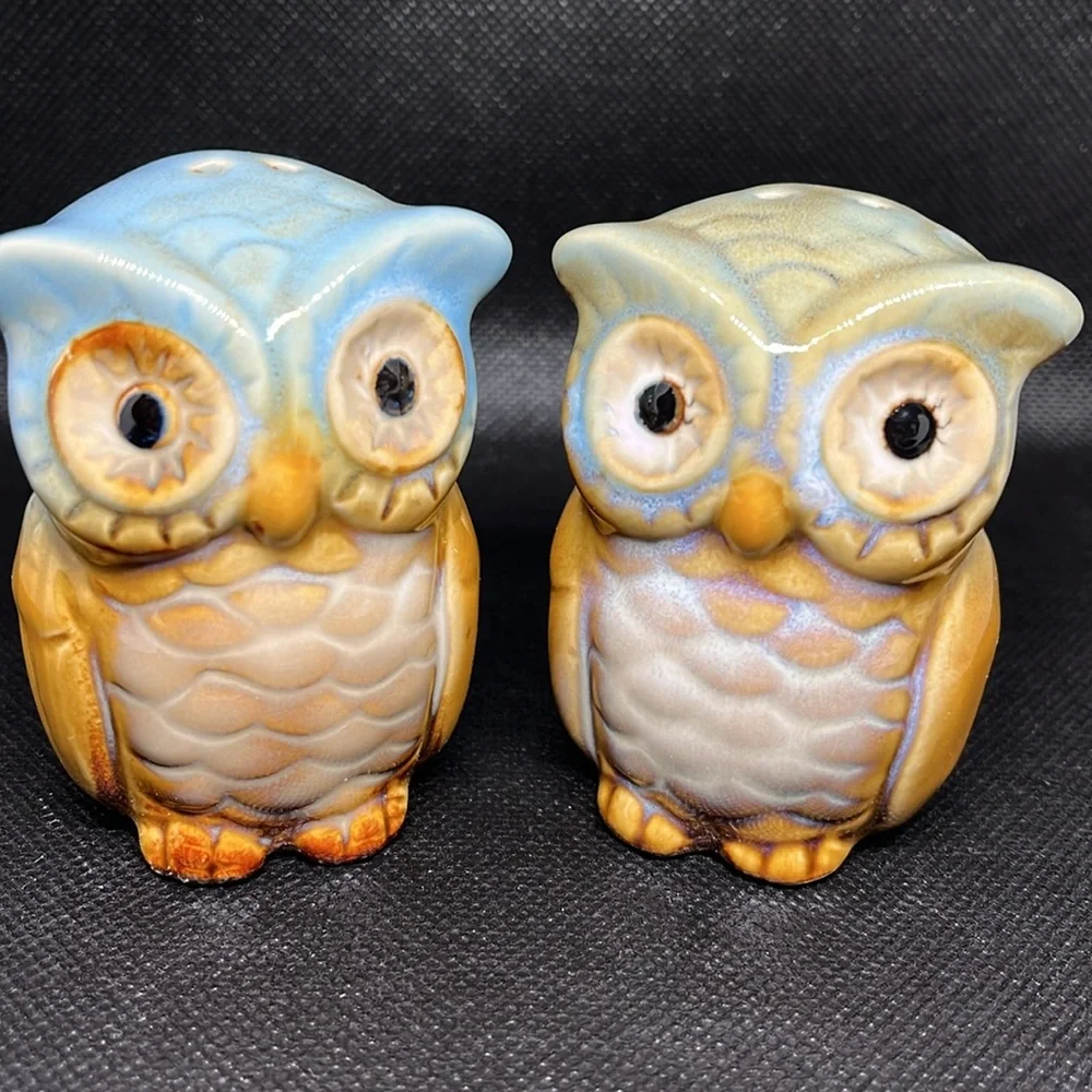 Owl salt and pepper shakers - Picture 3 of 8